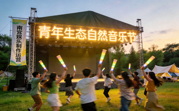 南宫娱乐制作运营的青年生态自然音乐节现场盛况